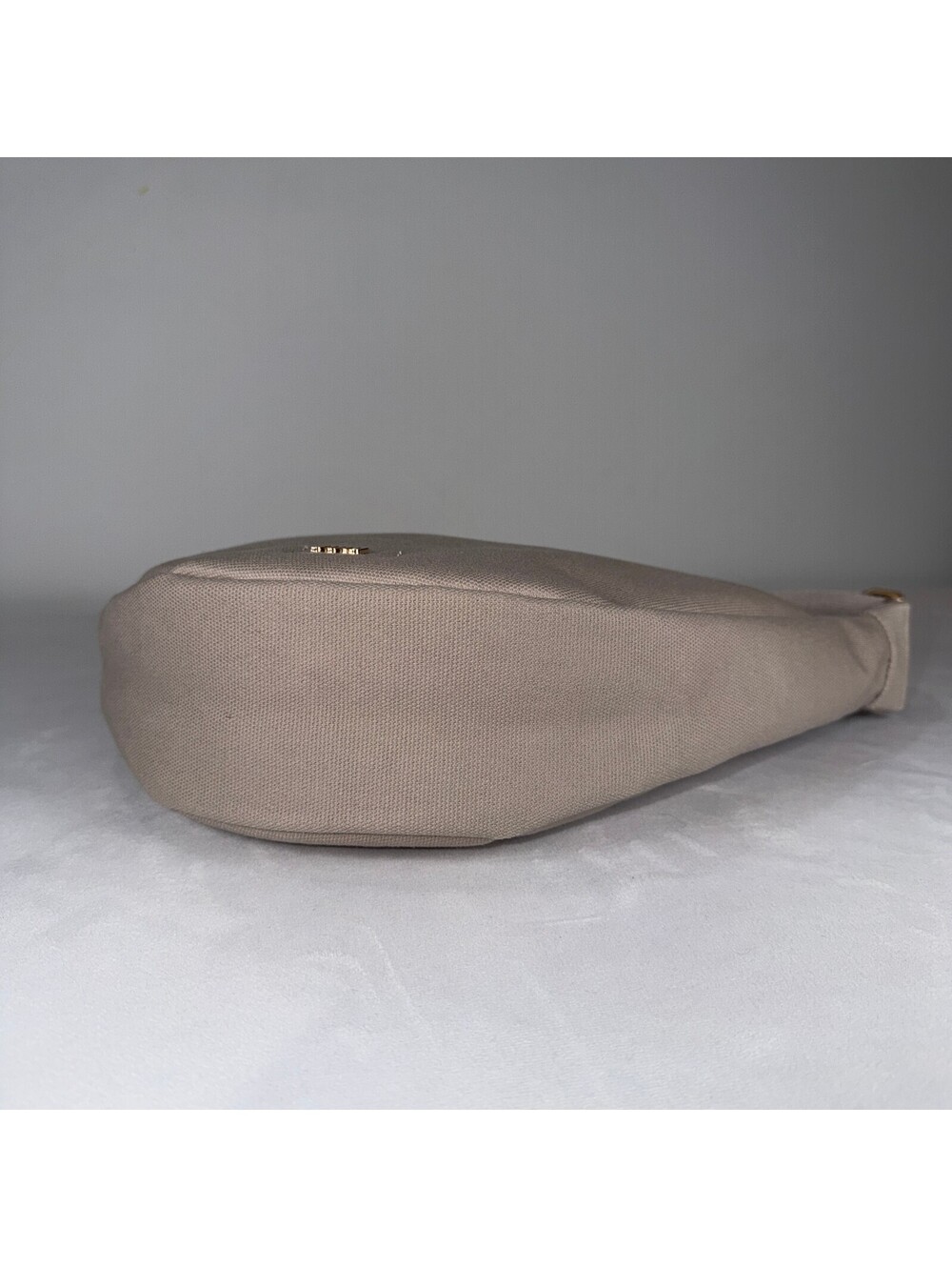 JULY Everyday Crescent Bag Canvas Purse Taupe Khaki Crossbody Sling - Picture 5 of 5